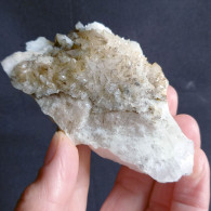 #V45 - Curioso Gruppo CALCITE Cristalli (Val Bedretto, Svizzera) - Minerales