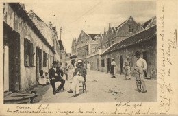 Curacao, N.A., WILLEMSTAD, Street Scene With People (1904) Postcard - Curaçao