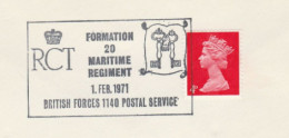 KEYS -   Cover  RCT EVent  GB Stamps 1971 Maritime Regiment British Forces Military - Cartas & Documentos