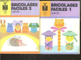 Bricolages Faciles - N°1 (de A A D) + 2 (de E A G) - Lot De 2 Volumes - BONAVENTURE JOSICK- BOULANGER JANINE- LIMBOS ED. - Décoration Intérieure