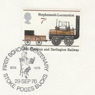 1876 School CHILD In CHAIR Reading BOOK  - 1978 Centenary EVENT  COVER Stoke Poges GB Stamps - Cartas & Documentos