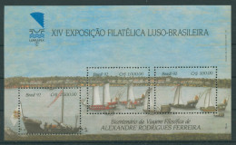 Brasilien 1992 Briefmarkenausstellung, Schiffe Block 90 Postfrisch (C22825) - Blokken & Velletjes