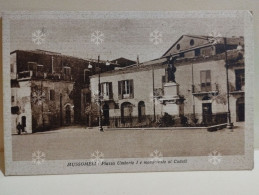 Italy Postcard Italia Caltanissetta MUSSOMELI Piazza Umberto I E Monumento Ai Caduti 1941. - Caltanissetta