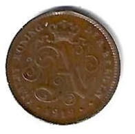 *belguim 2 Centime 1919  Dutch  Vf+ - 2 Cents