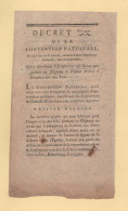 Decret De La Convention Nationale - An 2 - Empreinte Du Sceau Que Portera En Filigrane Le Papier Des Lois - 1701-1800: Precursores XVIII