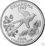 USA EEUU 25 CENTS. QUARTER DOLLAR OKLAHOMA 2008 D  UNC NEW - 1999-2009: State Quarters