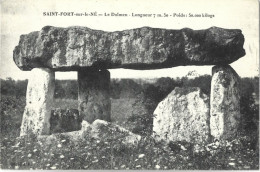 DOLMEN - SAINT FORT SUR LE NE - Dolmen & Menhire