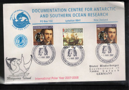 Australia 2007  Antarctica - Base Macquarie Island - International Polar Year 2007-2008 Interesting Cover - Internationale Pooljaar