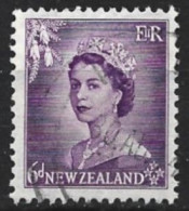 New Zealand 1954. Scott #294 (U) Queen Elizabeth II - Usados