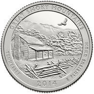 USA EEUU 25 CENTS. QUARTER DOLLAR GREAT SMOKY MOUNTAINS 2014 D O P A ELEGIR UNC NEW - 2010-...: National Parks