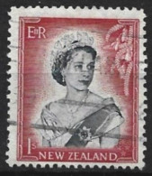 New Zealand 1954. Scott #297 (U) Queen Elizabeth II - Used Stamps