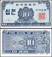 Korea South 10 Jeon 1962 Pick 28a - Giappone