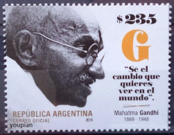 Argentina 2019, 150th Anniversary Of The Birth Of Mahatma Gandhi, MNH Single Stamp - Neufs