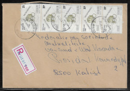 Belgium. Stamps Mi. 2499 On Registered Letter Sent From Bellegen On 4.09.1992 For Kortrijk. - Briefe U. Dokumente