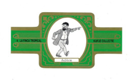 4) Bague De Cigare Série Tintin Verte Dorée La Finca Tropical Kuifje Collectie Capitaine Haddock En Superbe.Etat - Advertisement