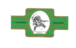 12) Bague De Cigare Série Tintin Verte Dorée La Finca Tropical Kuifje Collectie Chevalier François De Hadoque Sup.Etat - Oggetti Pubblicitari