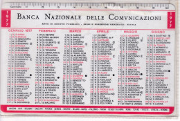 Calendarietto - Banca Nazionale Delle Comunicazioni - Roma - Anno 1976 - Petit Format : 1971-80