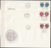 Tschechoslowakei 1986 FDC MiNr.2850 - 2852  Stadtwappen ( Dl 133 )günstige Versandkosten - FDC