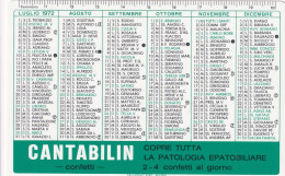 Calendarietto - Cantabilin - Dott.fornetti S.p.a. - Industria Chimica E Farmaceutica - Milano - Anno 1972 - Petit Format : 1971-80