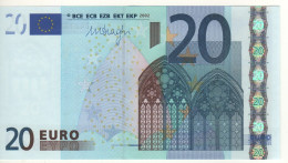 20 EURO  "S"  ITALIA    Firma  DRAGHI       J 029 C3   /  FDS - UNC - 20 Euro