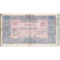 France, 1000 Francs, Bleu Et Rose, 1914, A.876, TB, Fayette:36.28, KM:67g - 1 000 F 1889-1926 ''Bleu Et Rose''