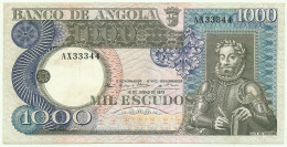 Angola - 1000 Escudos - 10.6.1973 - Pick: 108 - Serie AX - Luiz De Camões - PORTUGAL - 1.000 - Angola