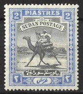 SUDAN...KING EDWARD VII..(1901-10..).....CAMEL....2p.......SG25...(CAT.VAL.£50...)......MH. - Soedan (...-1951)