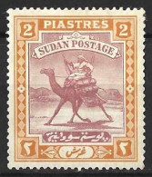 SUDAN...KING EDWARD VII..(1901-10..).....CAMEL....2p.......SG26......ORANGE......(CAT.VAL.£16...)......MH. - Soudan (...-1951)