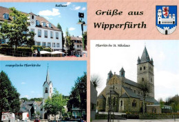 73955210 Wipperfuerth Rathaus Ev Pfarrkirche Mit Pfarrkirche St Nikolaus - Wipperfuerth