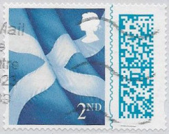Scotland SG S181 2022 Emblems 2nd With BARCODE Good/fine Used [37/30985A/NM] - Escocia