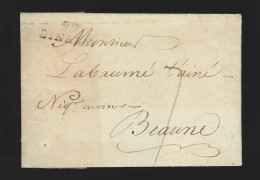 L. Datée 1809 Marque 97/DINANT Pour Beaune - 1794-1814 (Période Française)