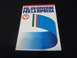 PSI UN GOVERNO PER LA RIPRESA UNITA' SOCIALISTA PARTITO SOCIALISTA ITALIANO - Partis Politiques & élections