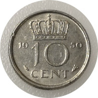 Monnaie Pays-Bas - 1950 - 10 Cents Juliana - 1948-1980 : Juliana