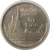Monnaie Thaïlande - 1989 - 1 Baht - Rama IX 3eme Effigie - Thailand