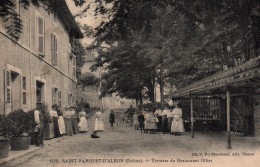 St Saint-Rambert D'Albon (Drôme) Belle Animation Sur La Terrasse Du Restaurant Ollier - Edition Blanchard - Autres & Non Classés