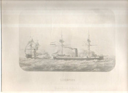 Navire Schorpioen De La Marine Royale Hollandaise N°2 - Boats