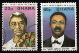 Ghana - 1980 - Personnages Célèbres - Portraits - 2 Tp - Y&T N° 652/53 Oblitéré - Used (0) - Ghana (1957-...)