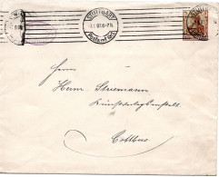 62084 - Deutsches Reich - 1907 - 3Pfg PGAUmschlag STUTTGART -> Cottbus - Covers