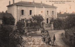 St Saint-Rambert D'Albon (Drôme) L'Ecole Des Filles, écolières En 1919 - Carte J.D. N° 2 - Autres & Non Classés