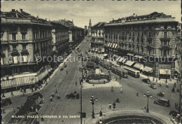 72292692 Strassenbahn Milano Piazza Cordusio Via Dante  - Strassenbahnen