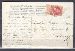 Postkaart Van MATAGNE LA GRANDE (sterstempel) Naar Paris (Frankrijk) - Postmarks With Stars