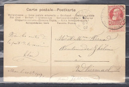 Postkaart Van Mons (Station) Naar Vliermael (Sterstempel) - Bolli A Stelle