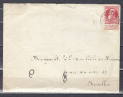 Brief Van Pietrebais (sterstempel) Naar Bruxelles - Postmarks With Stars