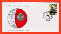30451 / ⭐ GUATEMALA 25 Centavos 1979 Coins Of All Nations Limited Edition Enveloppe Numismatique Numisletter Numiscover - Guatemala
