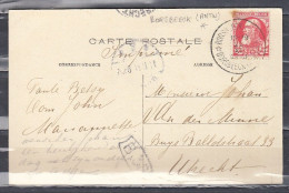 Postkaart Van Borsbeeck (Antw) (sterstempel) Naar Utrecht (Nederland) - Postmarks With Stars