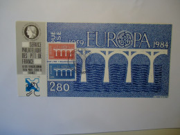 FRANCE  MAXIMUM   CARDS  EUROPA 1984 - 1984