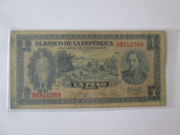 Colombia/Colombie 1 Peso Oro 1953 Banknote,see Pictures - Kolumbien