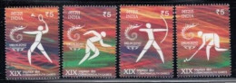 India 2010 Commonwealth Games - Archery 4v Set MNH As Per Scan - Badminton