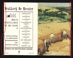 Oudenaarde Markt Drukkerij De Meester Kalender 1976 Calendrier Htje - Petit Format : 1971-80