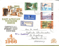 KENYA, UGANDA, TANZANIA - FDC 1966 TOURISM / 5063 - Kenya, Ouganda & Tanzanie